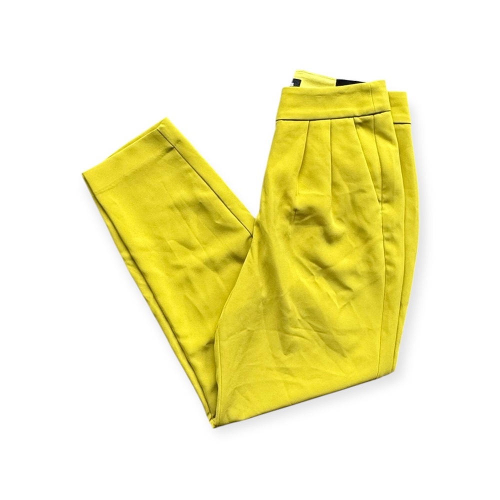 Express ankle super high rise pants Stylish chinos bright hue Size 4 small new - Picture 3 of 13